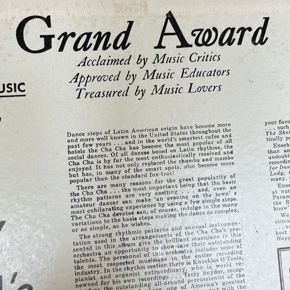 Vintage LP album I want to be Happy Cha Chas Enoch Light and the Light Brigade - Picture 7 of 16